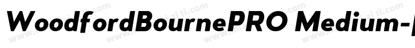 WoodfordBournePRO Medium字体转换